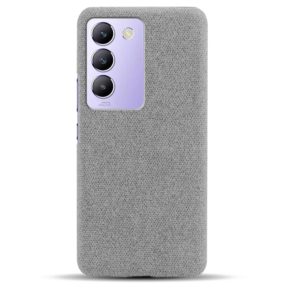 For vivo Y100 5G (Indonesia) / Y200e 5G Case Cloth+PC Anti-Fall Slim Phone Cover For vivo Y100 5G (Indonesia) / Y200e 5G Case Cloth+PC Anti-Fall Slim Phone Cover